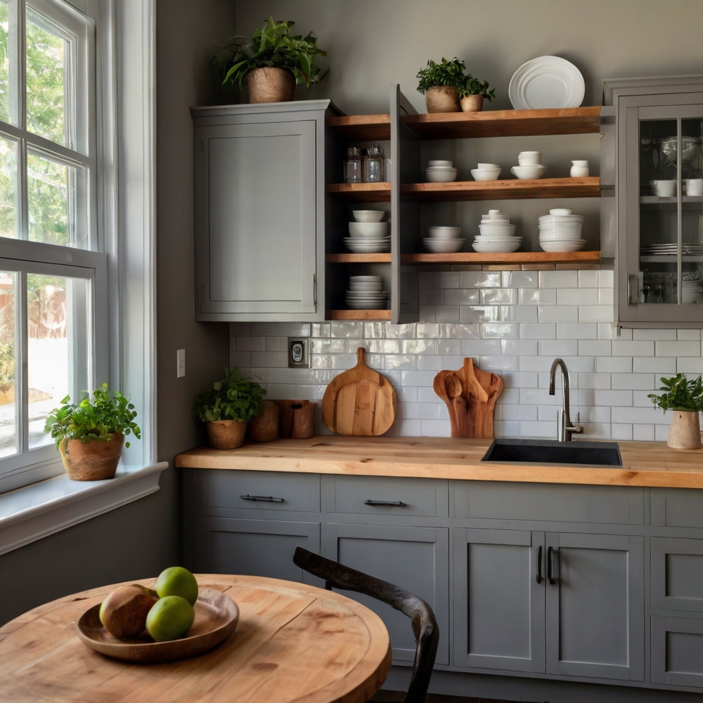 Shaker Style Grey Cabinets